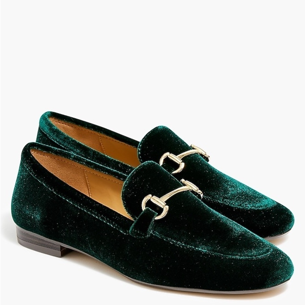 J Crew used Velvet bit loafers CD233 - Picture 1 of 3